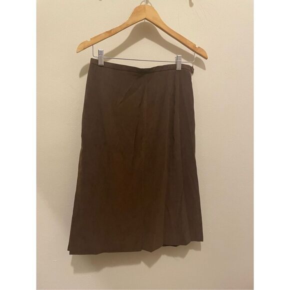 Vintage harve Bernard brown two piece suit set blazer skirt women’s size 6 - Picture 6 of 10